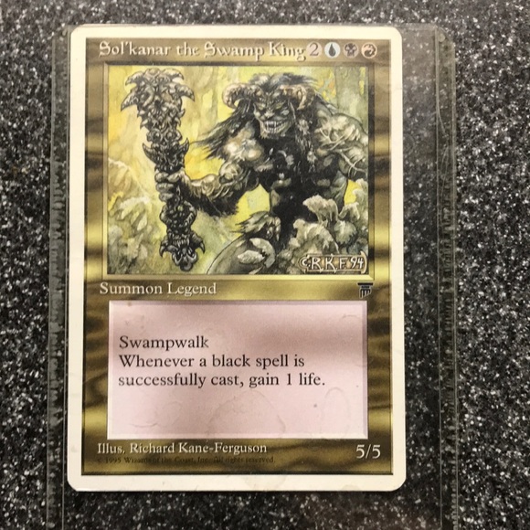 Sol’Kanar the Swamp King Magic the gathering card - Picture 4 of 7